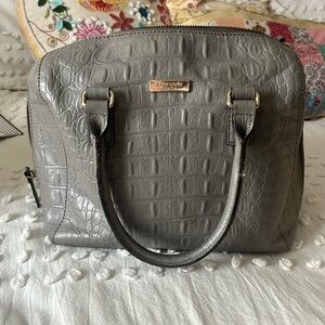 Kate Spade gray croc handbag